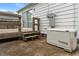 View of the home's deck and a backup generator at 327 S Biltmore Ave, Indianapolis, IN 46241