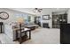 Cozy living room featuring a fireplace, neutral decor, and plush sectional sofa at 3430 Burlingame Blvd, Westfield, IN 46074