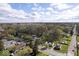 Panoramic aerial view showing neighborhood, with tree-lined streets and blue skies at 3511 N Keystone Ave, Indianapolis, IN 46218