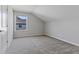 Neutral bedroom features carpet, large window providing natural light and a closet for ample storage at 3678 Sugar Pine Ln, Zionsville, IN 46077
