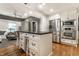 Stylish kitchen with a center island, stainless appliances, and open layout at 440 E 82Nd St, Indianapolis, IN 46240