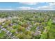 Picturesque aerial view of the neighborhood, showcasing mature trees and well-maintained homes on a sunny day at 473 N 17Th St, Noblesville, IN 46060