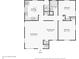 Detailed floor plan showcasing the layout of the living room, kitchen, bedrooms, and bathroom at 473 N 17Th St, Noblesville, IN 46060