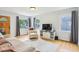 Comfortable living room featuring hardwood floors, large windows, and neutral decor, providing a cozy and welcoming space at 473 N 17Th St, Noblesville, IN 46060