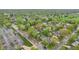 Scenic aerial view of a charming neighborhood with lush green trees and diverse homes at 473 N 17Th St, Noblesville, IN 46060