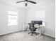 Office boasts neutral paint, plush carpeting, and bright, natural light at 4902 Kingsley Dr, Indianapolis, IN 46205