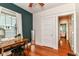 Cozy bedroom featuring hardwood floors and natural light at 4917 N Park Ave, Indianapolis, IN 46205