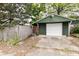 Exterior view of a detached garage at 4917 N Park Ave, Indianapolis, IN 46205