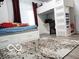 Bedroom showcasing a rug, bed with drawers, a loft bed, and a desk at 5411 Cliff Ridge Dr, Indianapolis, IN 46217
