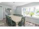 Dining room with view to the stair case and front yard at 562 Covered Bridge Rd, Greenwood, IN 46142