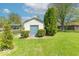 An outdoor shed in a grassy yard at 562 Covered Bridge Rd, Greenwood, IN 46142
