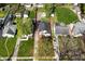 Aerial view of the property showcasing the house, yard, and surrounding neighborhood at 5938 Haverford Ave, Indianapolis, IN 46220