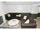 Finished basement with a neutral color scheme and plush seating at 5938 Haverford Ave, Indianapolis, IN 46220