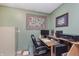 Dedicated office space featuring a comfortable chair, computer desk and storage at 807 Whitmore St, Anderson, IN 46012
