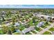 Expansive aerial view of a residential neighborhood showcasing well-maintained homes, green lawns, and mature trees at 8141 Rob Ln, Indianapolis, IN 46237