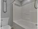 Cozy bathroom with a shower-tub and a toilet at 820 Scotch Pine Dr, Greenwood, IN 46143