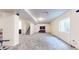 Finished basement features neutral carpet, natural light, tv and an open floor plan for versatile use at 8727 Redditch Dr, Avon, IN 46123