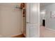A neat walk-in closet with wire shelving, an organizer, and access to an adjoining room at 9602 Sweet Clover Way, Fishers, IN 46038