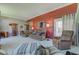 Inviting living room featuring comfortable furniture, neutral carpet, and an open layout at 9602 Sweet Clover Way, Fishers, IN 46038