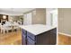 Open concept kitchen with center island and room for seating at 10746 Gateway Dr, Fishers, IN 46037