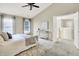 Bright main bedroom features vaulted ceilings, carpeted floor, and lots of natural light at 10746 Gateway Dr, Fishers, IN 46037