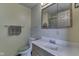 Well-lit bathroom with a functional vanity, toilet, and classic mirror cabinet above the sink at 110 Meadow Creek Blvd, Whiteland, IN 46184