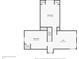 Upstairs floor plan featuring two bedrooms, closets, and a loft at 110 Meadow Creek Blvd, Whiteland, IN 46184