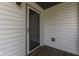 A close-up of the front door on a home's exterior at 110 Meadow Creek Blvd, Whiteland, IN 46184
