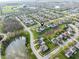 Beautiful aerial shot showing the community, pond, and proximity to green spaces at 17060 Kingsbridge Blvd, Westfield, IN 46074