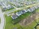 Aerial view of a home with a fenced backyard and well-maintained lawn in a desirable neighborhood at 17060 Kingsbridge Blvd, Westfield, IN 46074