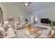Bright living room featuring vaulted ceilings, neutral color palette, and comfortable seating arrangement at 1858 Jenny Dr, Martinsville, IN 46151