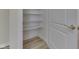 Pantry with wooden shelves that allows for storage at 1858 Jenny Dr, Martinsville, IN 46151
