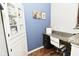 A desk with a granite countertop provides a functional and aesthetic workspace at 2075 Longford Ln, Avon, IN 46123