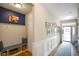 Spacious entryway features a built-in bench, coat hooks, and stylish decor at 2250 Somerset Dr, Franklin, IN 46131
