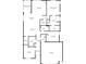 Detailed floor plan showcasing the layout of a home, including room dimensions and key features at 2250 Somerset Dr, Franklin, IN 46131