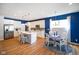 Bright and spacious kitchen featuring modern appliances, a large island, and a dining area at 2250 Somerset Dr, Franklin, IN 46131
