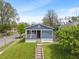 Charming blue home with a well-manicured lawn and inviting front porch, perfect for suburban living at 2263 N Rural St, Indianapolis, IN 46218