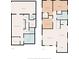 Detailed floor plan showcasing the layout of both floors, including dimensions and room names at 2263 N Rural St, Indianapolis, IN 46218