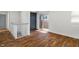 Bright living room featuring a sliding glass door and hardwood floors at 2263 N Rural St, Indianapolis, IN 46218