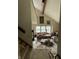 Living space in need of repairs with good light coming in from the large windows at 2517 Baur Dr, Indianapolis, IN 46220