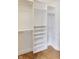 Spacious closet offers ample storage with custom shelving and hanging rods, perfect for keeping your wardrobe organized at 2979 Kings Ct, Carmel, IN 46032