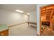 Unfinished basement space, a versatile area for storage or future customization at 310 Edgewood E Pl, Anderson, IN 46011