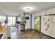 Spacious kitchen with eating area, updated appliances, and a view of the backyard at 3104 Poplar St, Anderson, IN 46012