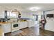 Charming kitchen with butcher block counters, and stainless steel appliances at 3104 Poplar St, Anderson, IN 46012