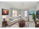 Bright living room with neutral decor, contemporary furniture, and a cozy atmosphere at 3109 Forest Manor Ave, Indianapolis, IN 46218