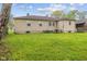 The backyard offers lots of greenery and space to create your own outdoor haven at 3421 Arthington Blvd, Indianapolis, IN 46218