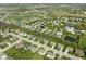 Expansive aerial view of a charming neighborhood with well-maintained lawns and lush landscaping at 4625 Elkhorn Ct, Noblesville, IN 46062