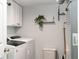 A well-organized laundry room, featuring a modern washer and dryer at 4625 Elkhorn Ct, Noblesville, IN 46062
