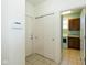 Welcoming foyer with white doors, closet, and tile flooring leading to other rooms in the house at 5141 S Cobblestone Dr, Zionsville, IN 46077