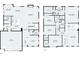 Detailed floor plan showcasing the layout of a two-story home, highlighting room dimensions and spatial relationships at 5363 Citadel Dr, Noblesville, IN 46062